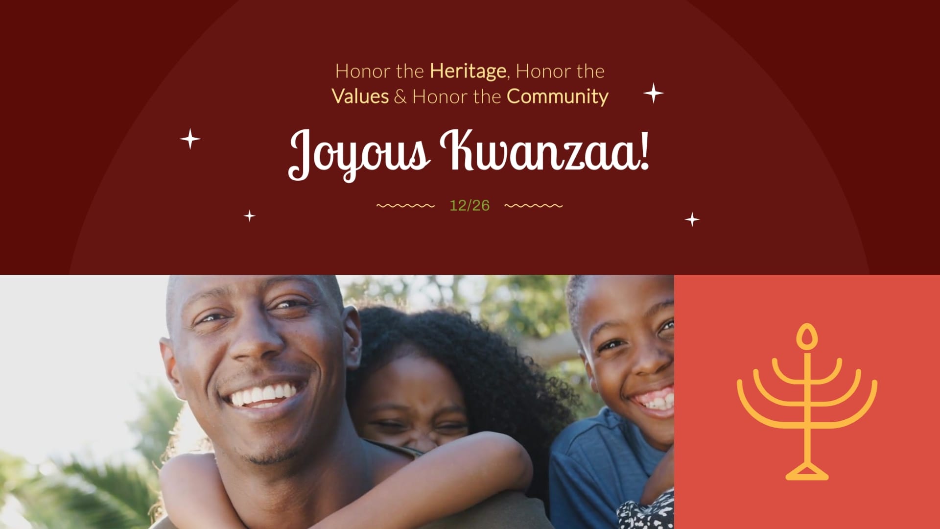 Stirring Kwanzaa Greeting Card Template