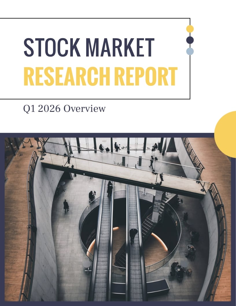Stock Market Research Report Template