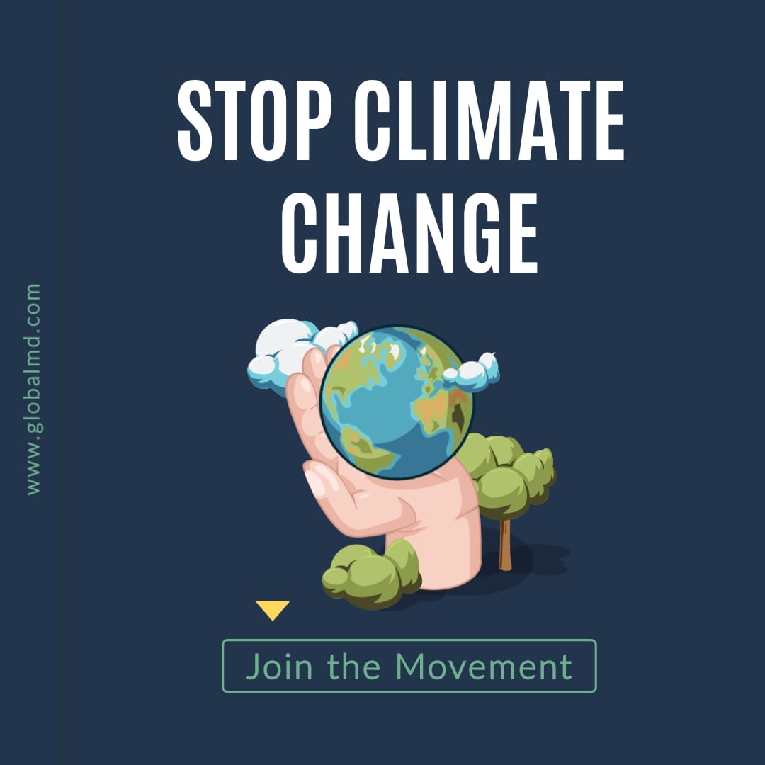 Stop Climate Change Square Template