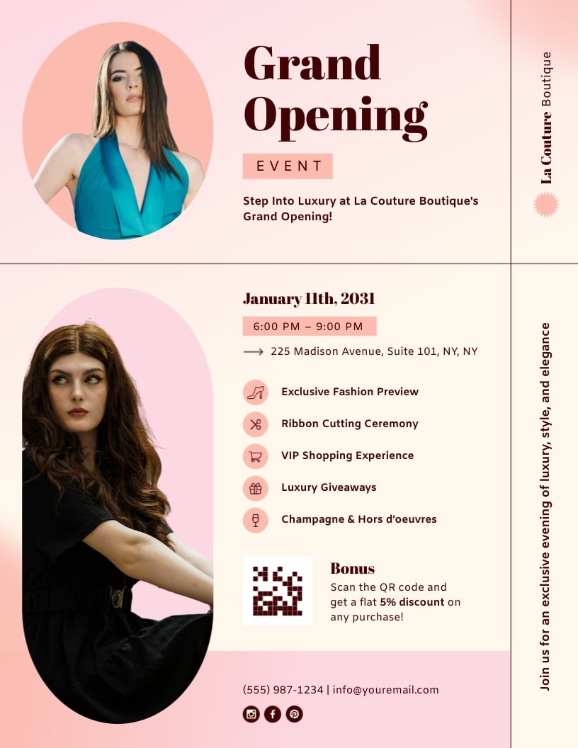Store Grand Opening Flyer Template