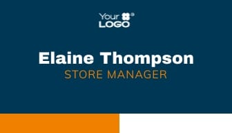 Store Manager Business Card Template