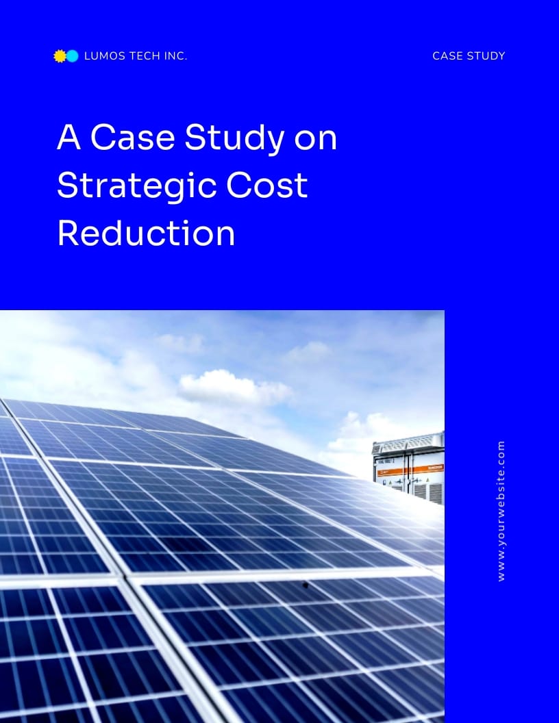 Strategic Cost Reduction Case Study Template