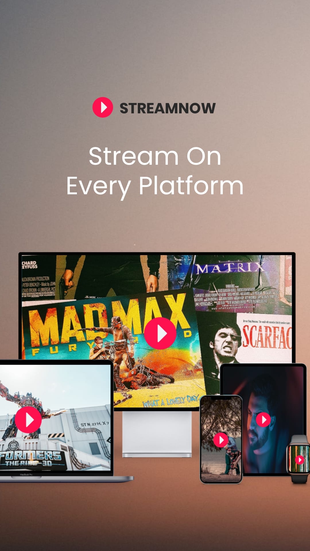Streaming Mockup Vertical Template