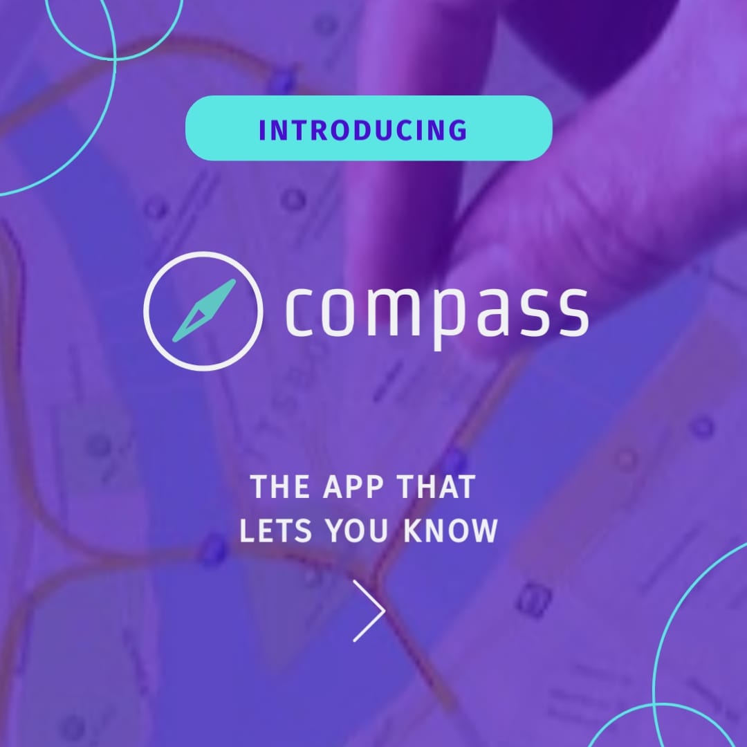 Street Navigation App Instagram Video Ad Square Template