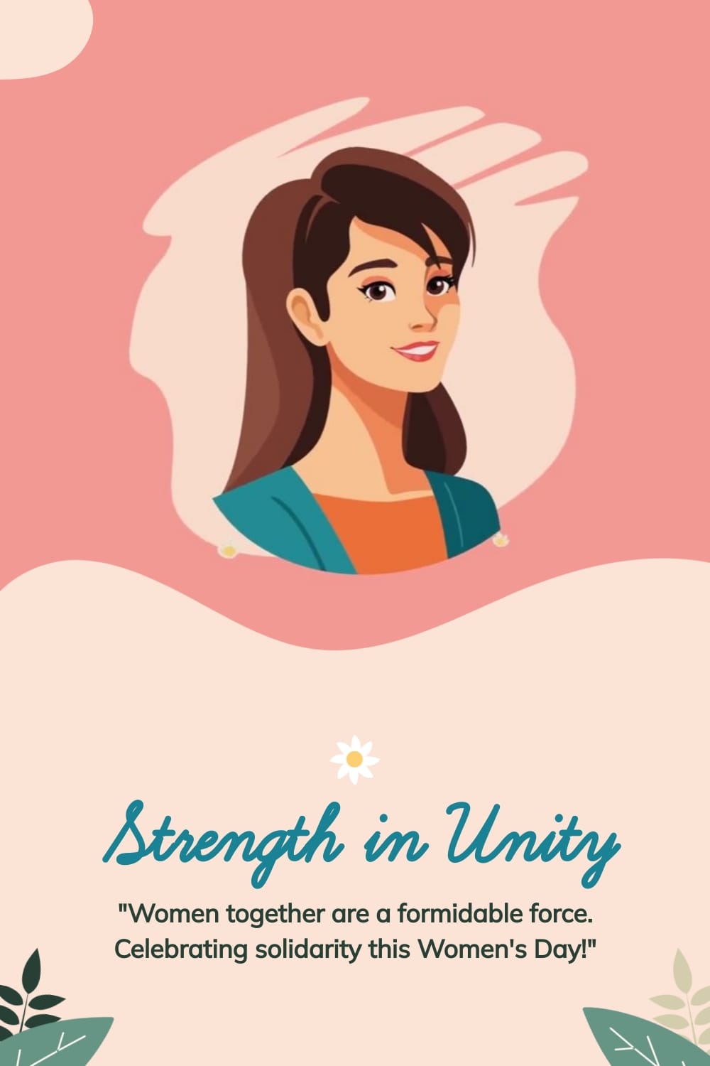Strength in Unity on Womens Day Pinterest Post Template