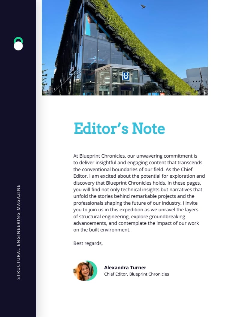 Structural Engineering Magazine Template - Slide 4 Structural Engineering Magazine Template - Slide 4