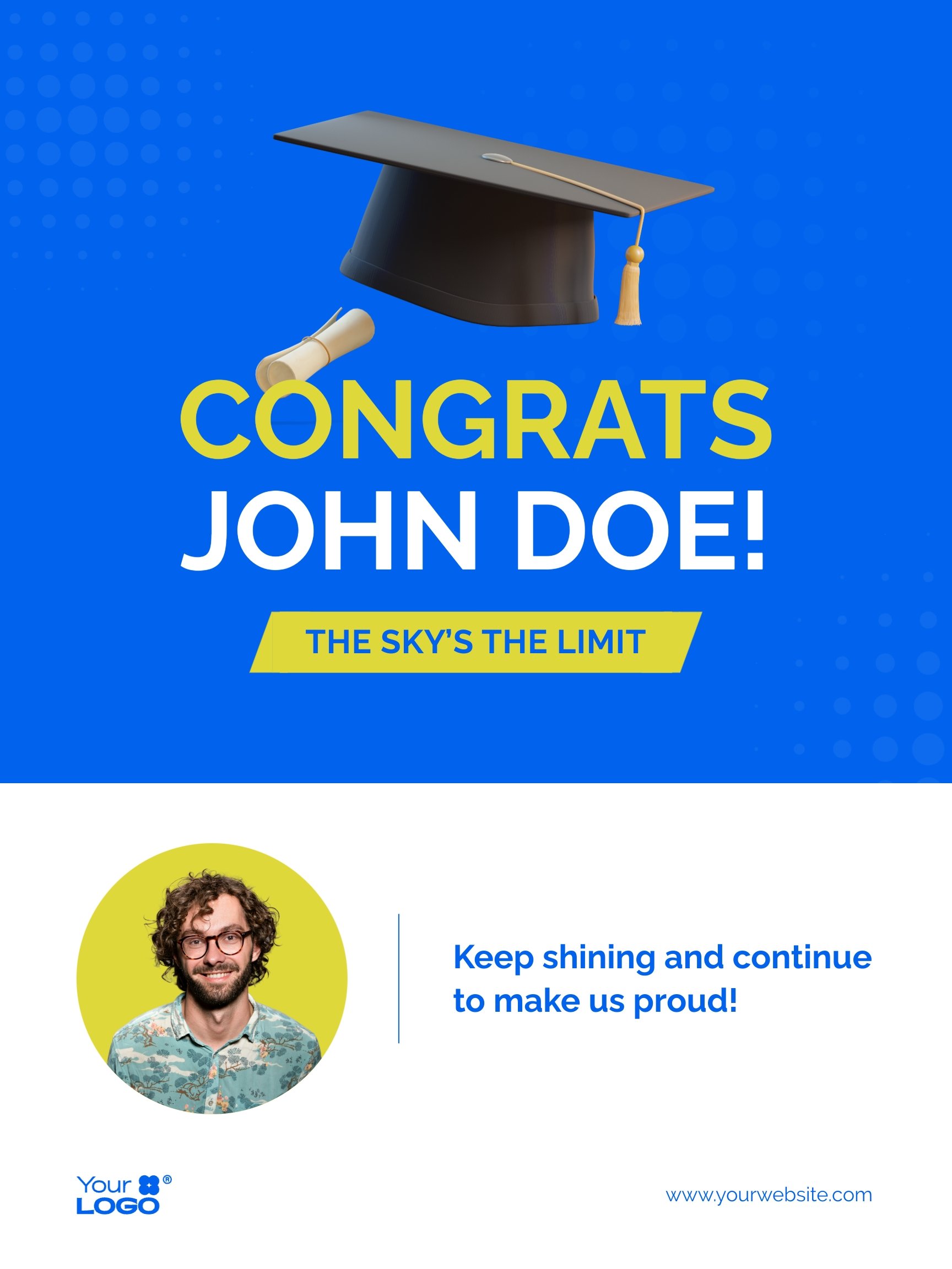 Student Congratulations Poster Template