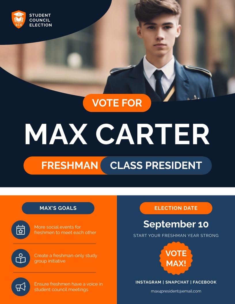 Student Council Election Flyer Template