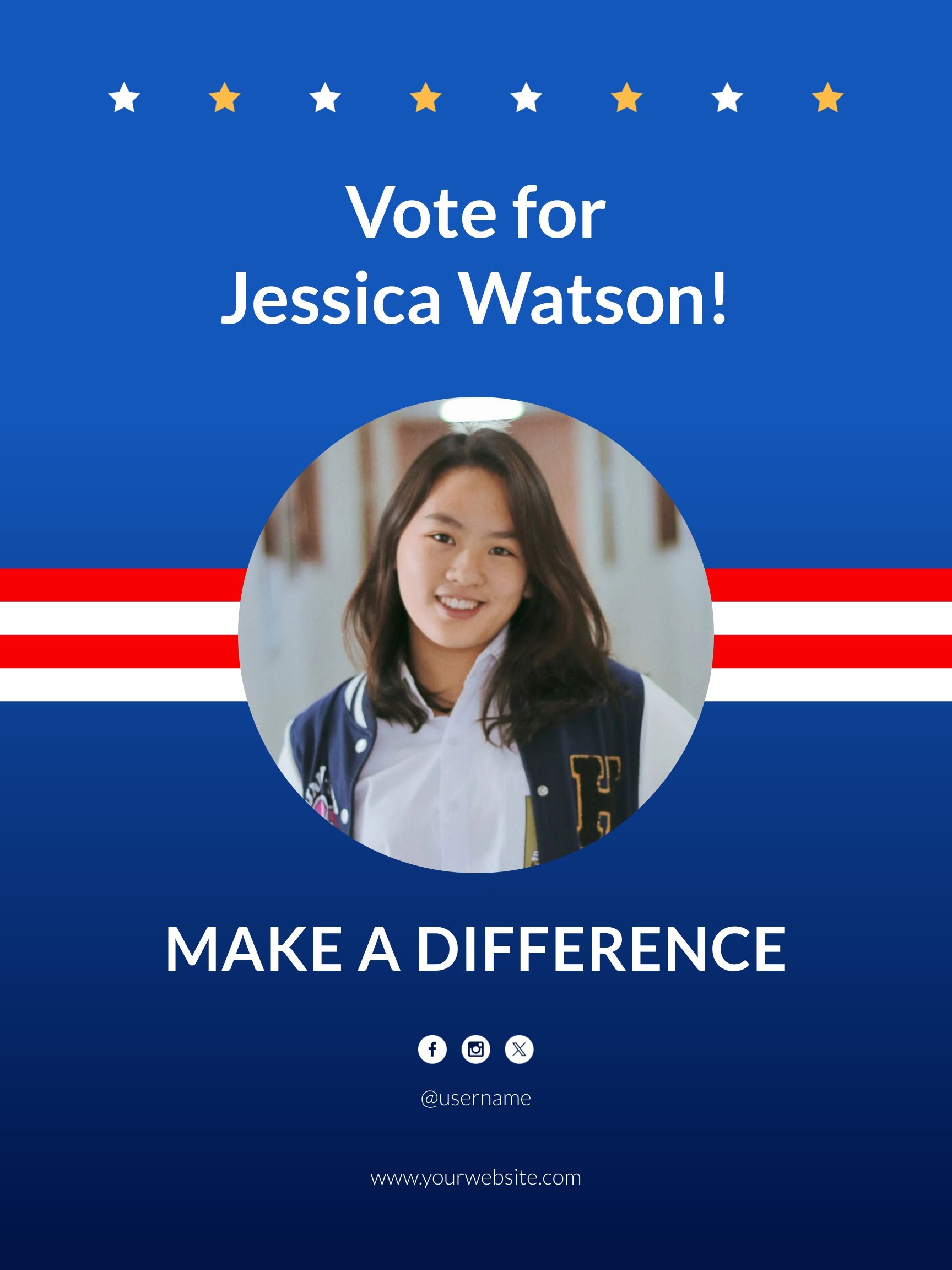 Student Election Poster Design Template