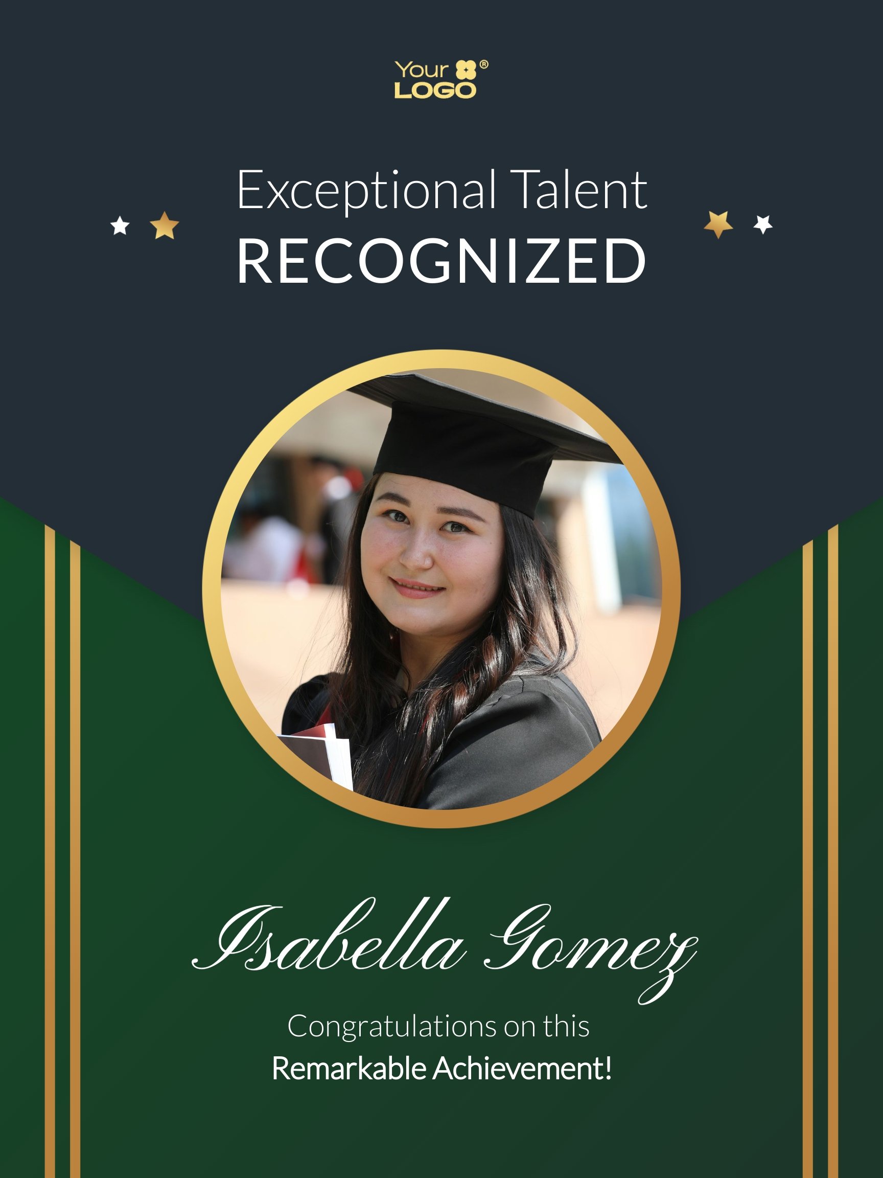 Student Topper Poster Template