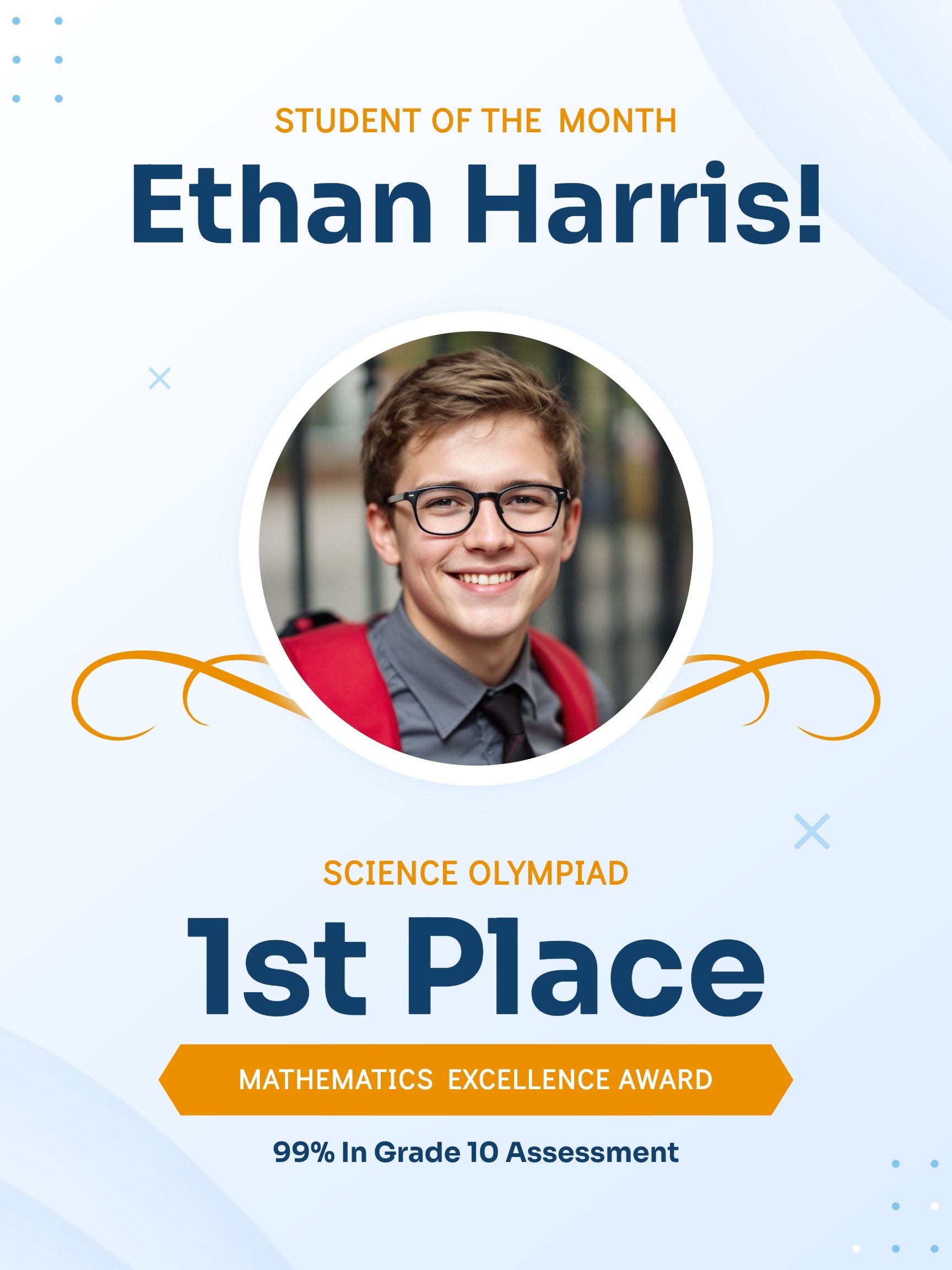 Student of the Month Poster Template