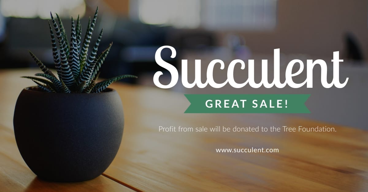 Succulent Facebook Ad Template