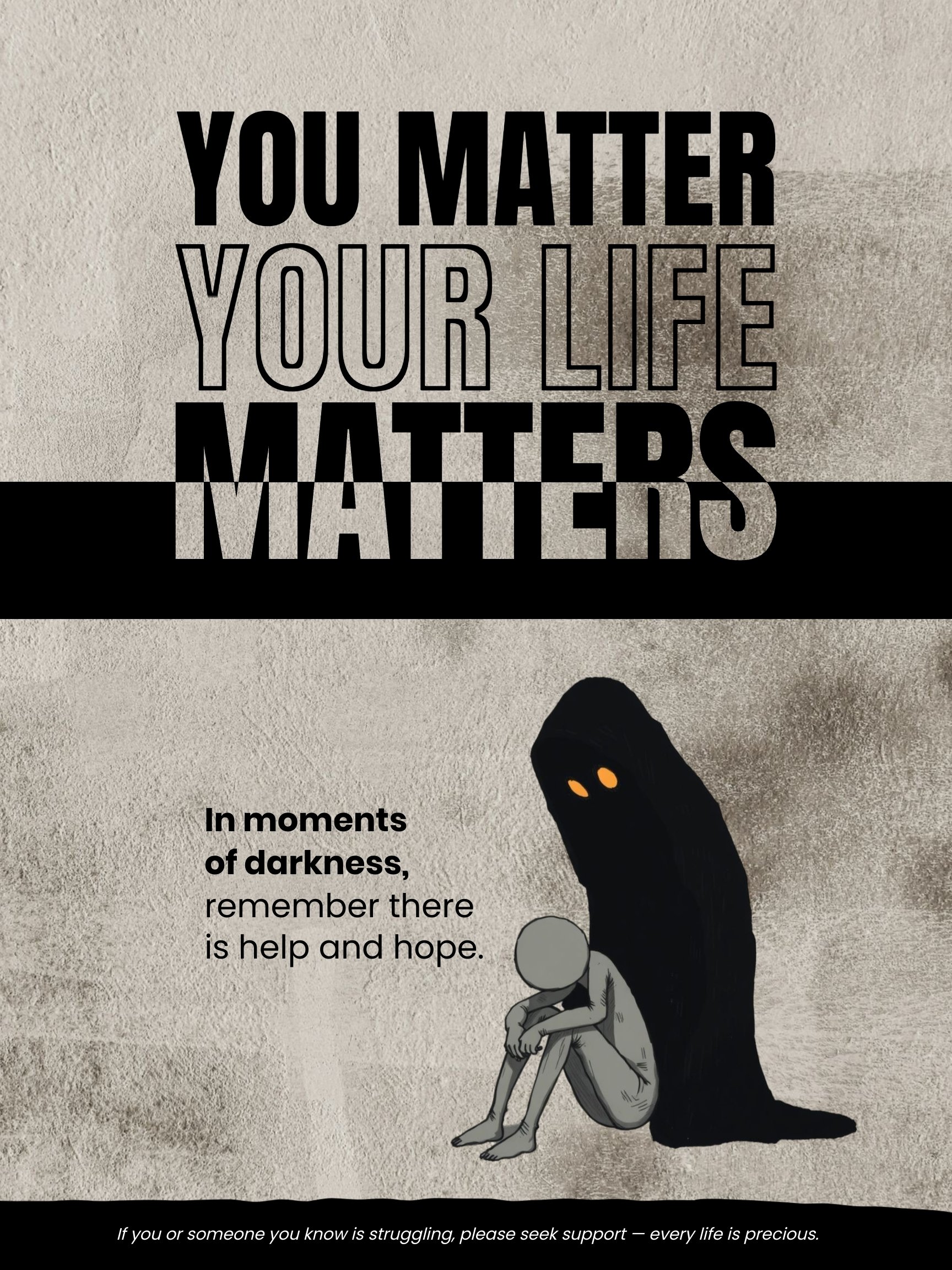Suicide Prevention Poster Template