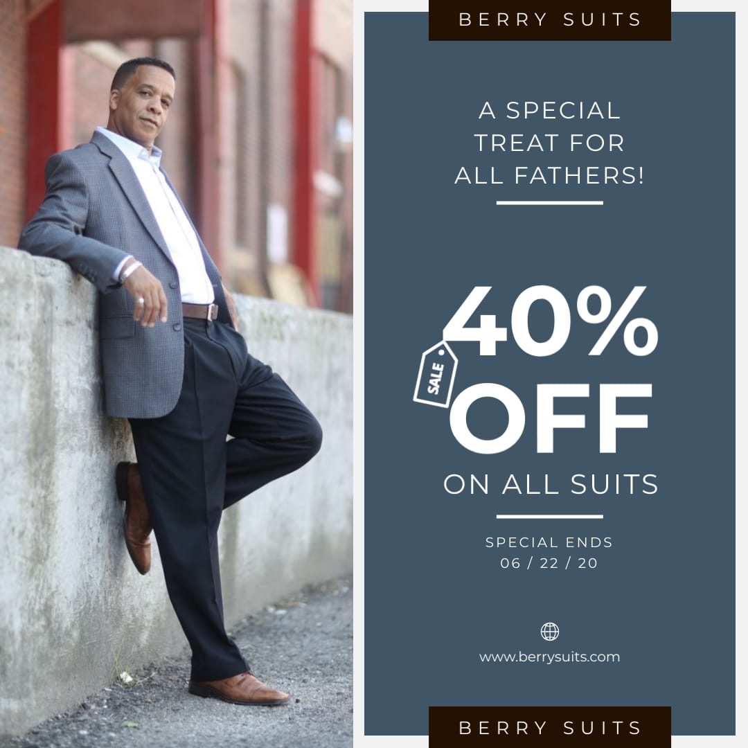 Suit Discount Instagram Post Template