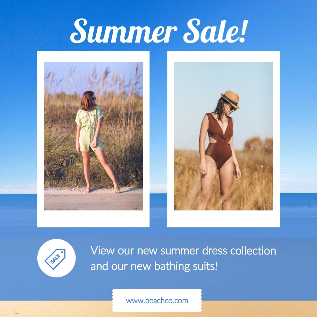 Summer Sale Animated Square Template