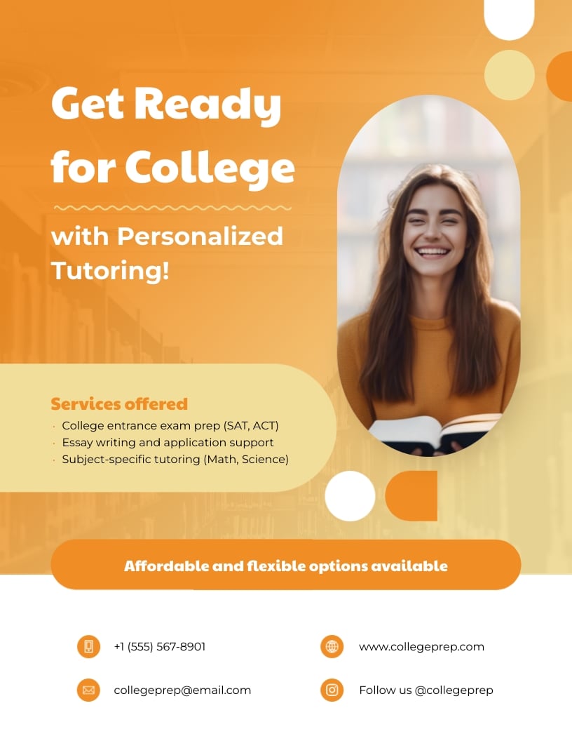 Summer Tutor Flyer Template