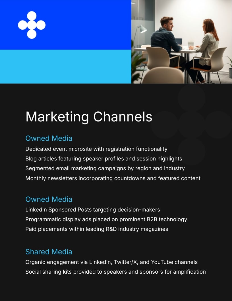 Summit Event Marketing Plan Template - Slide 7 Summit Event Marketing Plan Template - Slide 7