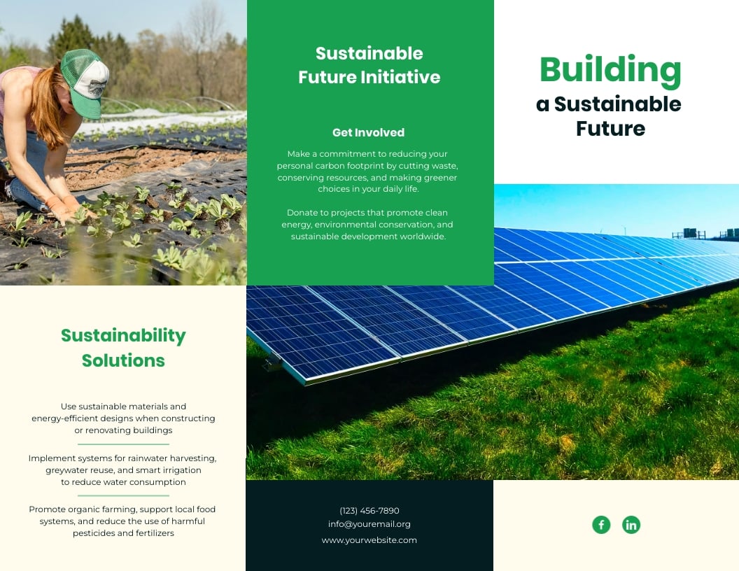 Sustainability Brochure Template