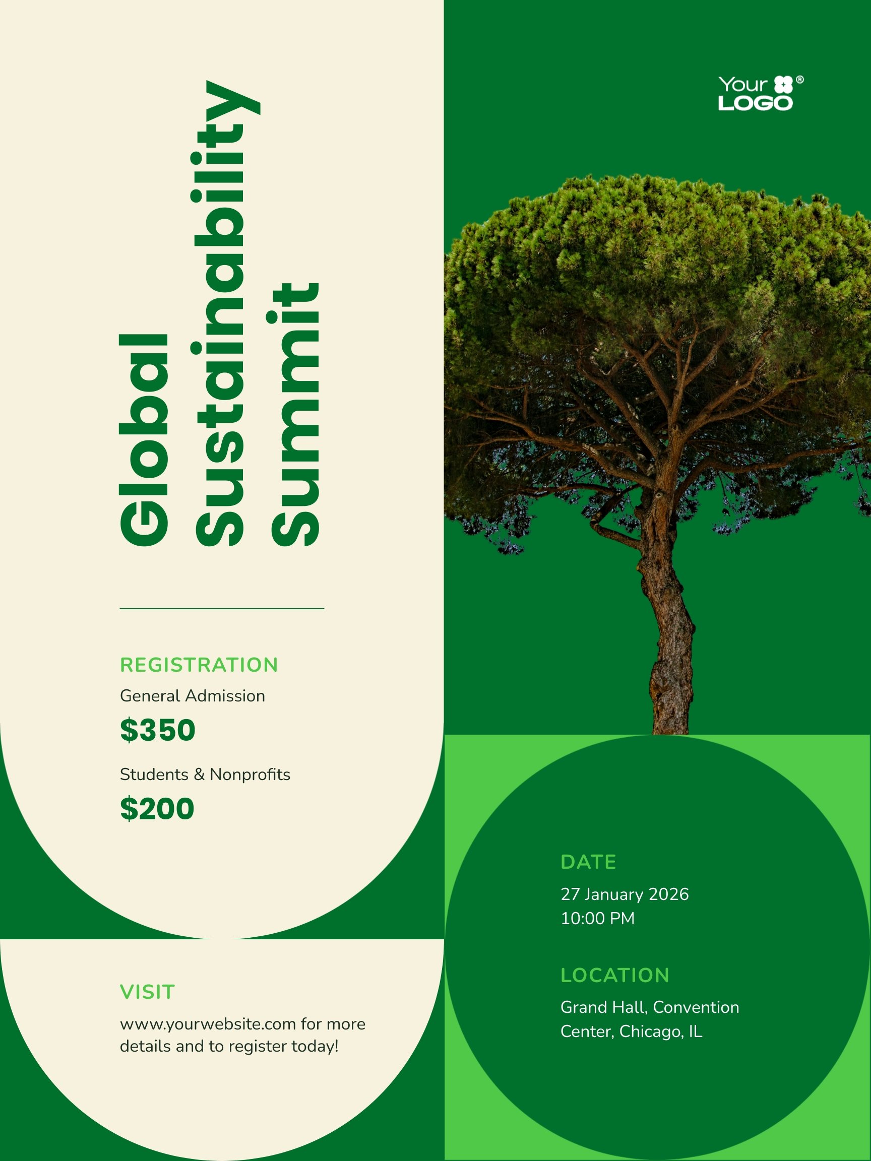 Sustainability Conference Poster Template Sustainability Conference Poster Template