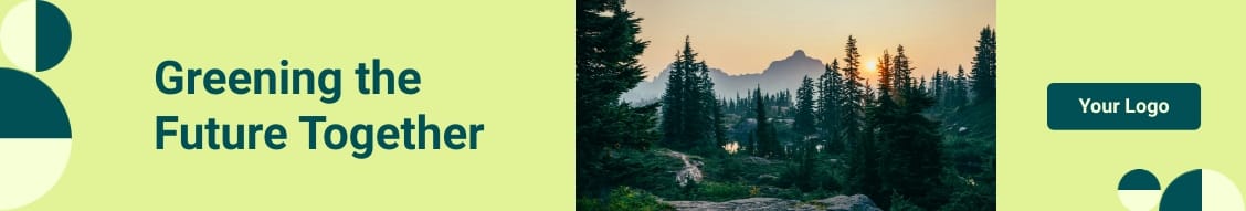 Sustainability Initiative LinkedIn Header Template