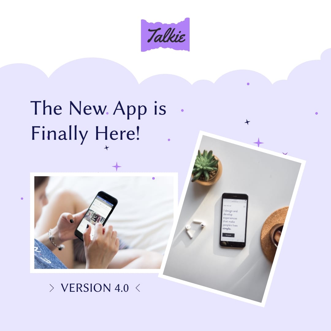 Talkie New App Animated Square Template