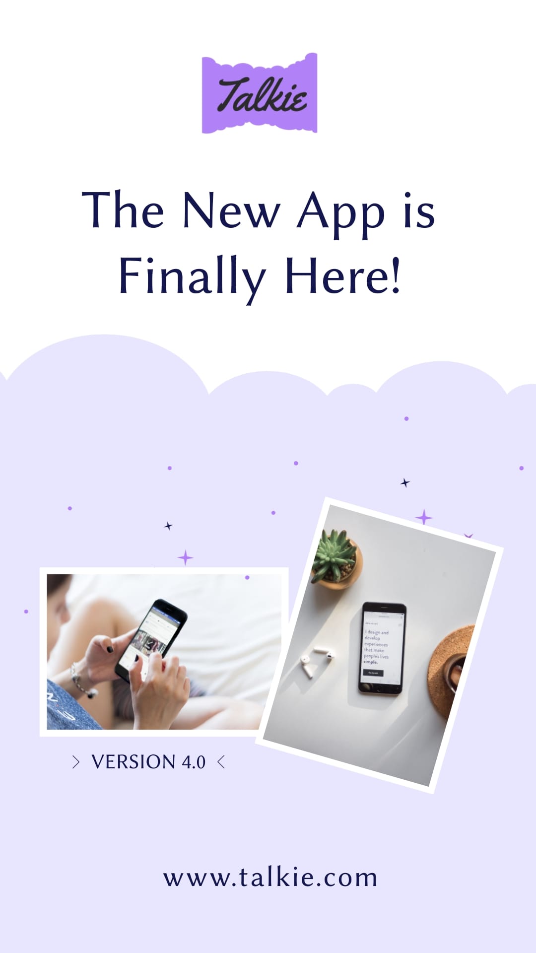 Talkie New App Animated Vertical Template