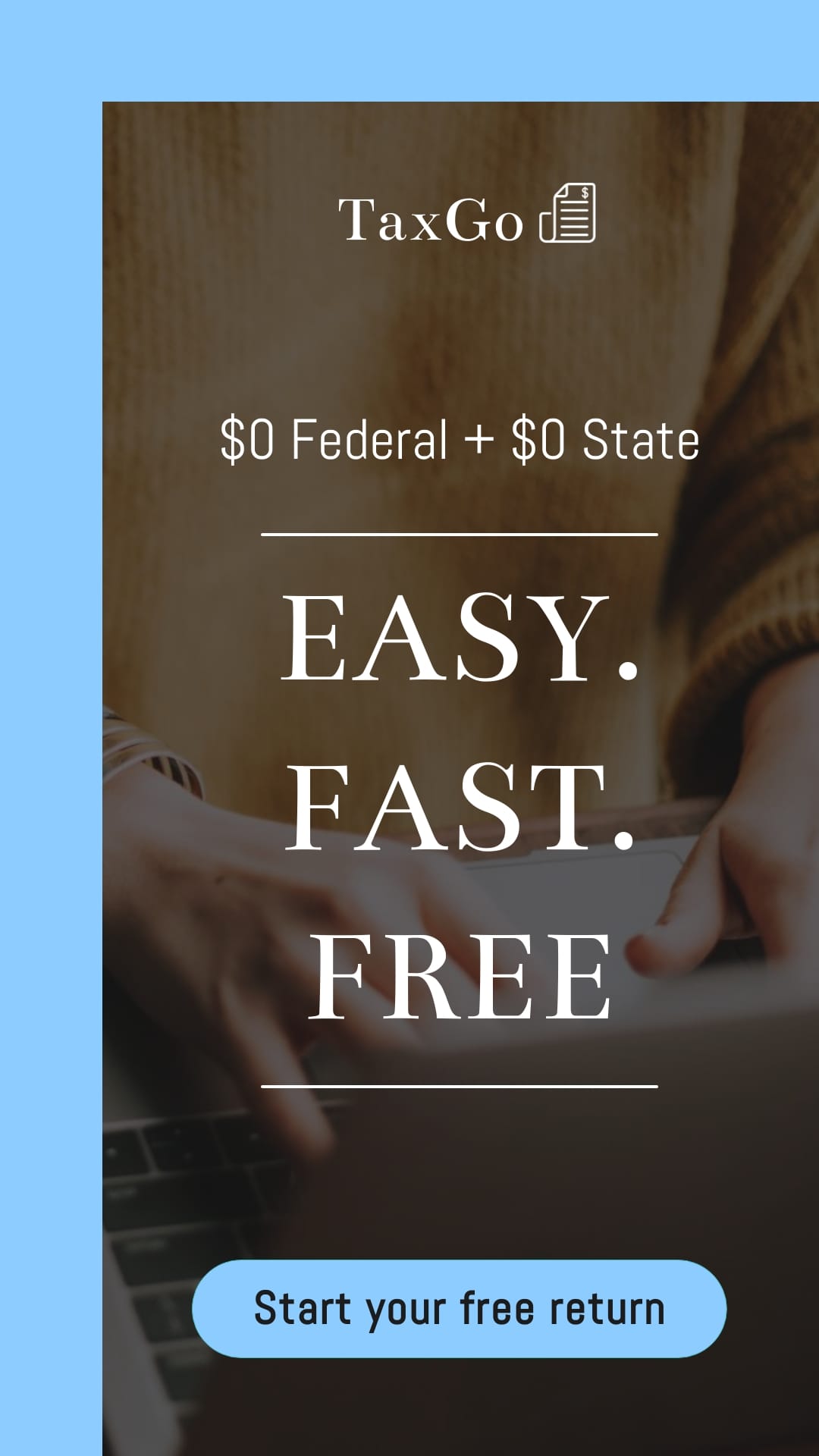 Tax Assistance Bite-Sized Ad Vertical Template
