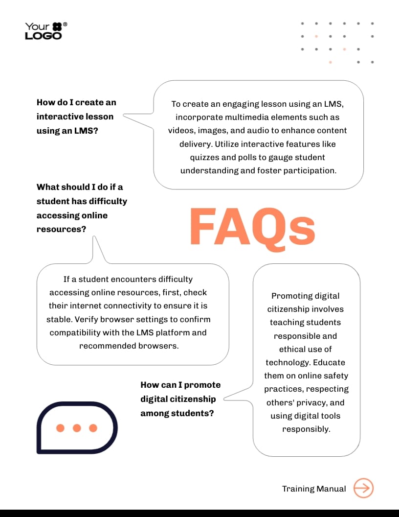 Teacher Employee Training Manual Template | Visme