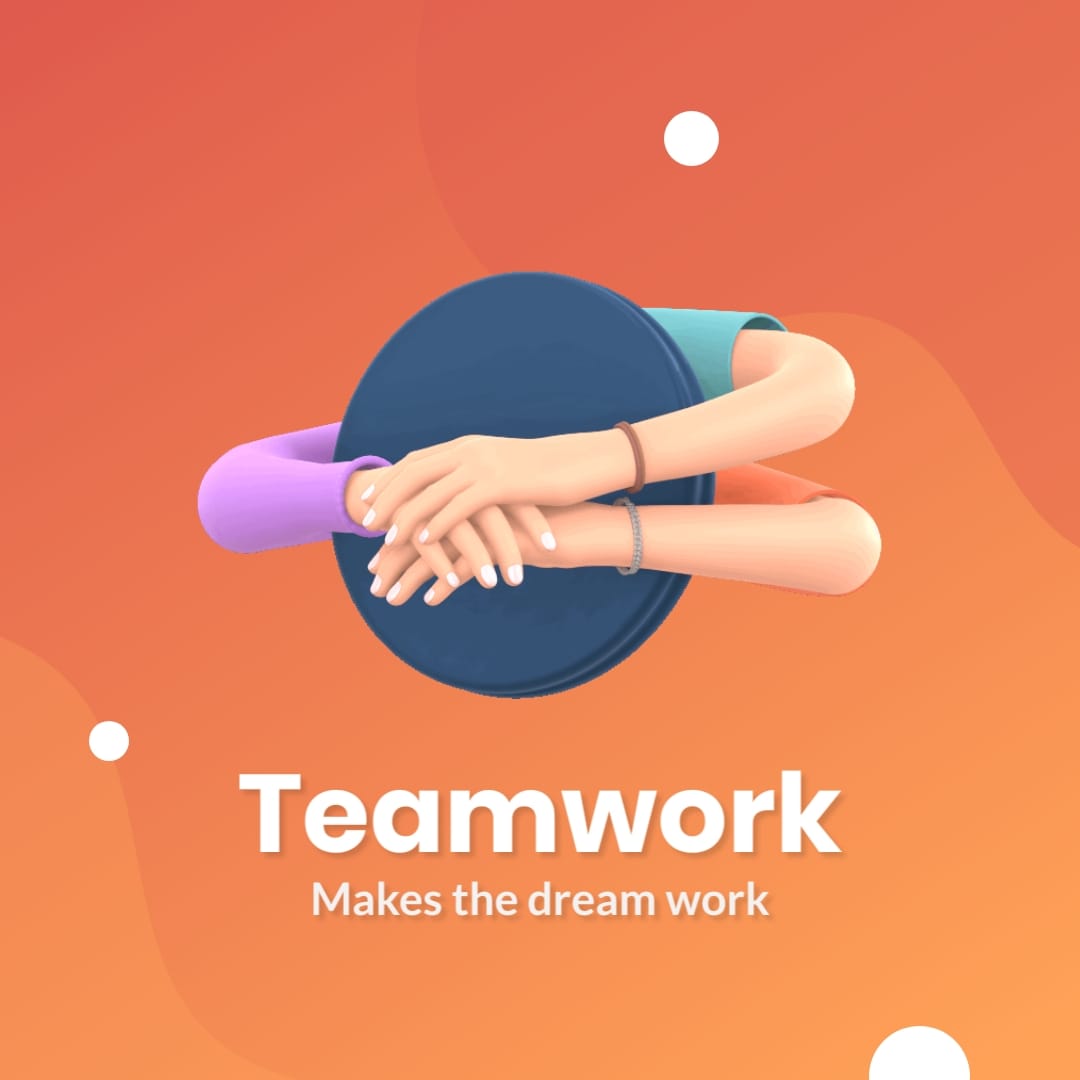 Teamwork Animated Square Template