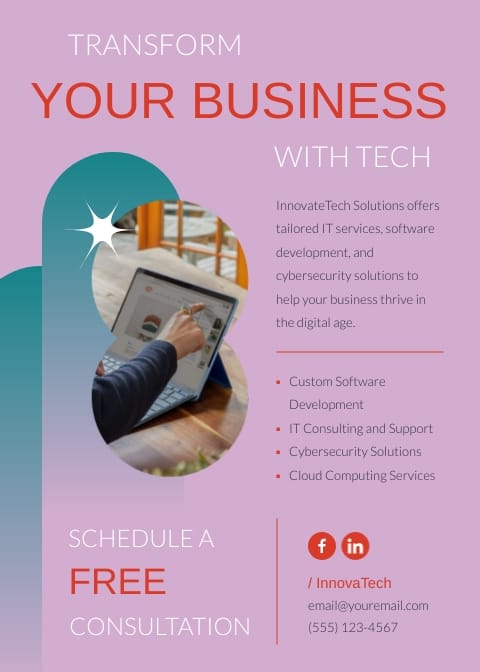Tech Business Flyer Template