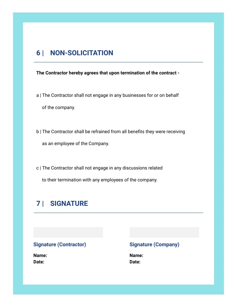 Tech Consultancy Contract Template - Slide 6 Tech Consultancy Contract Template - Slide 6