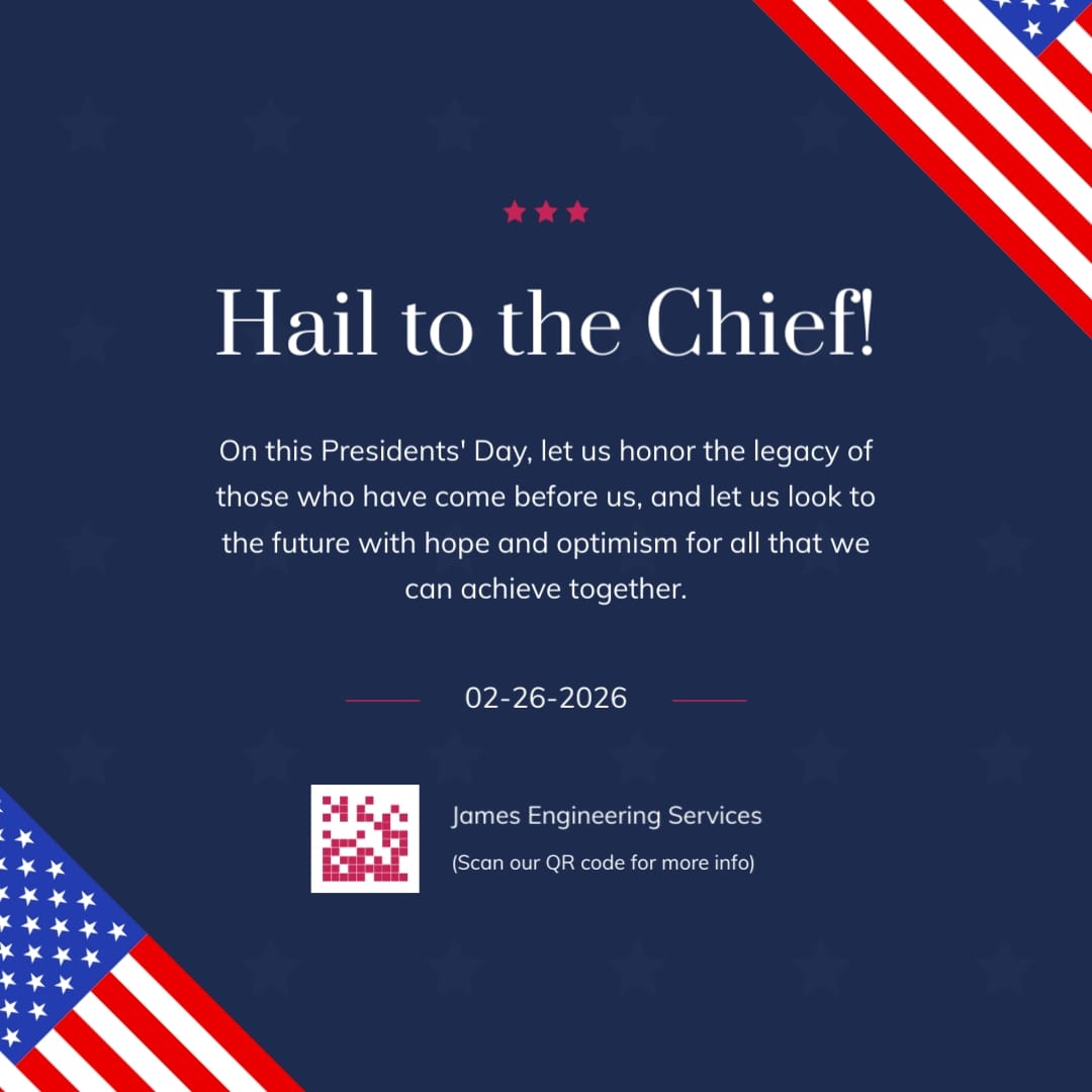Tech Firm Presidents Day Greeting Card Square Template