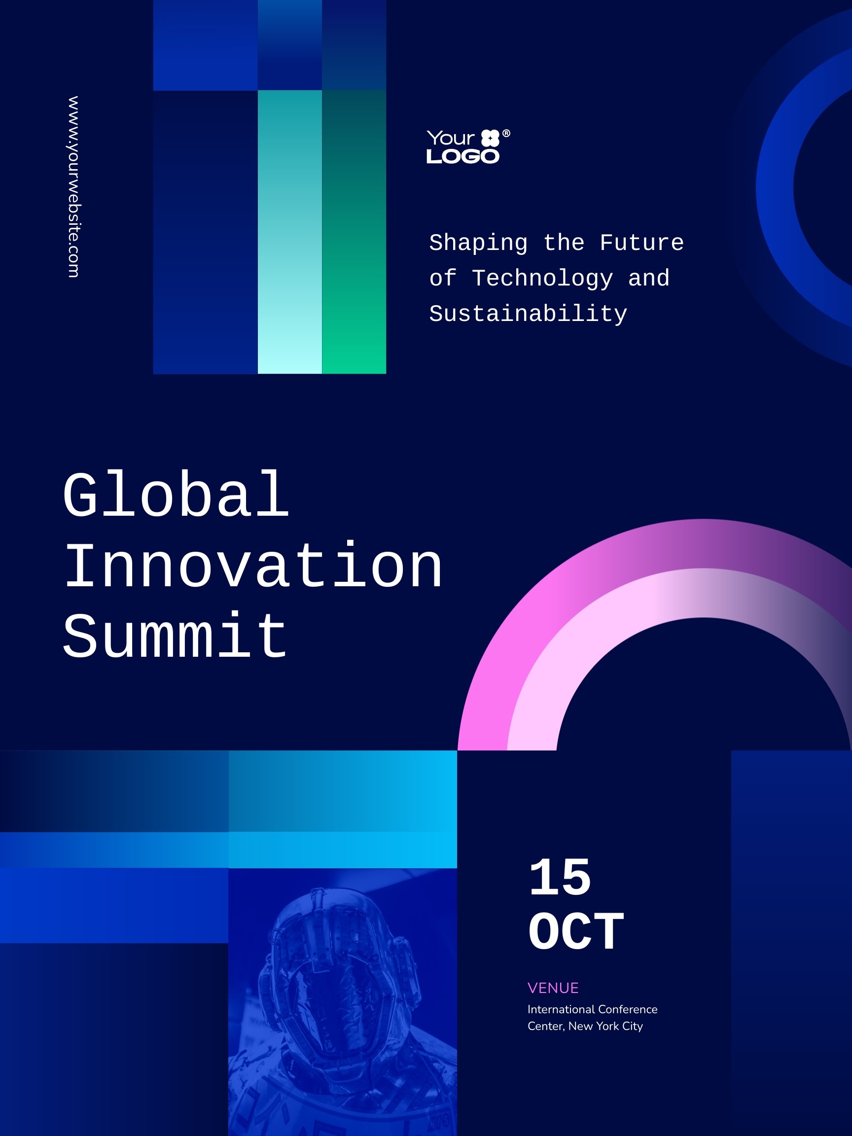 Tech Innovation Conference Poster Template