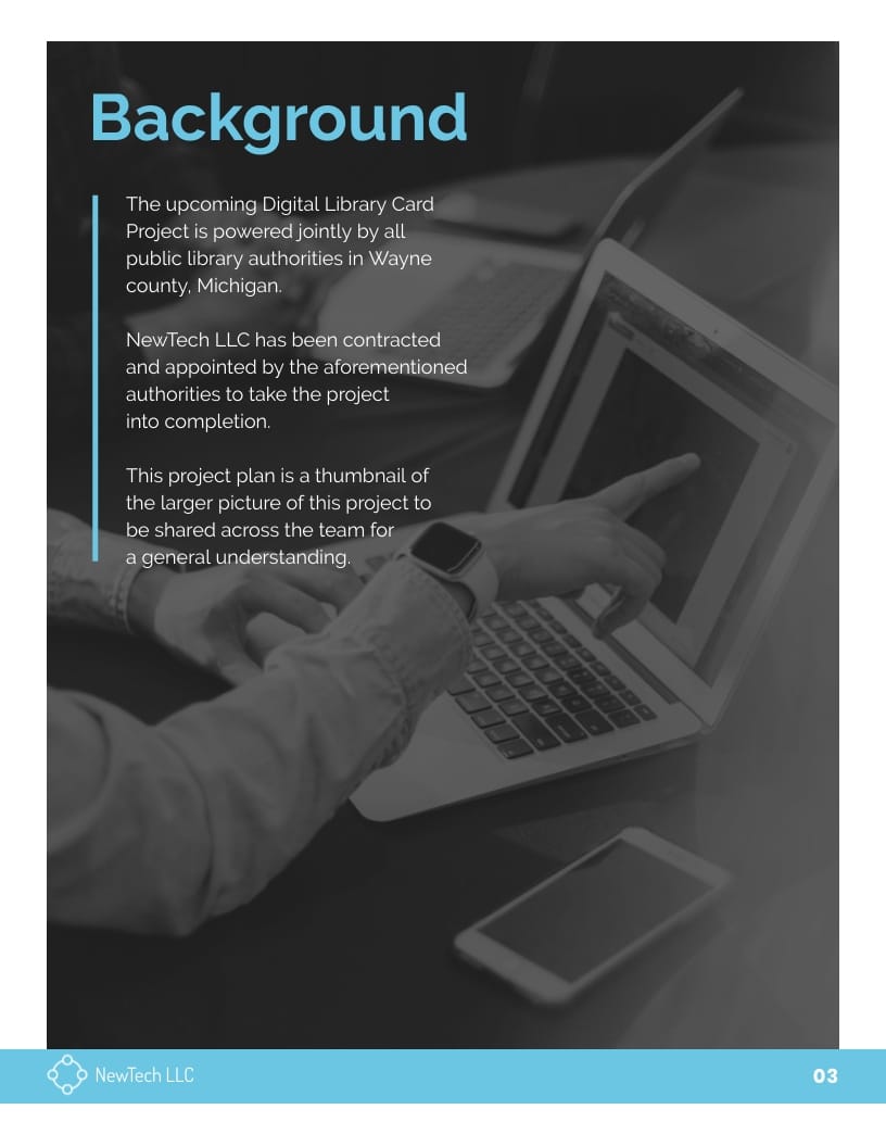 Technology - Project Plan Template - Slide 3 Technology - Project Plan Template - Slide 3