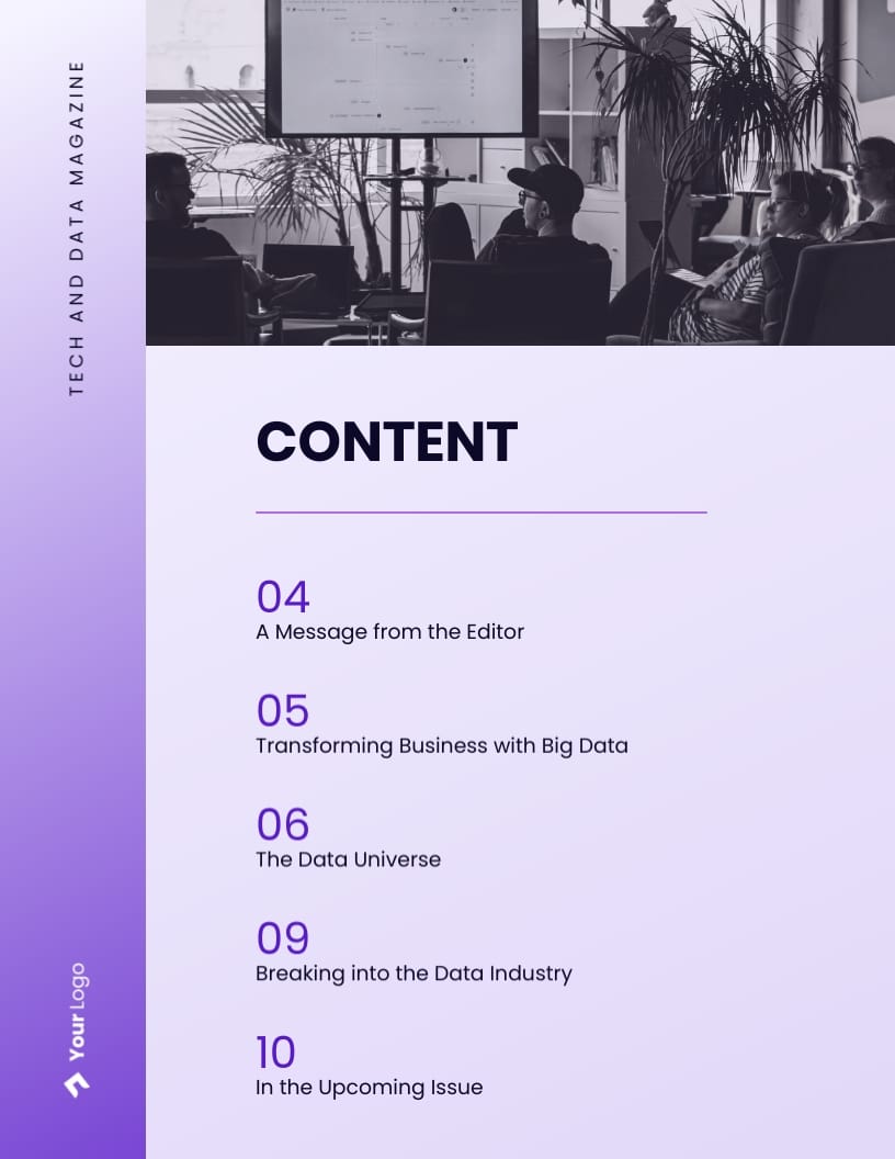 Tech and Data Magazine Template - Slide 3 Tech and Data Magazine Template - Slide 3