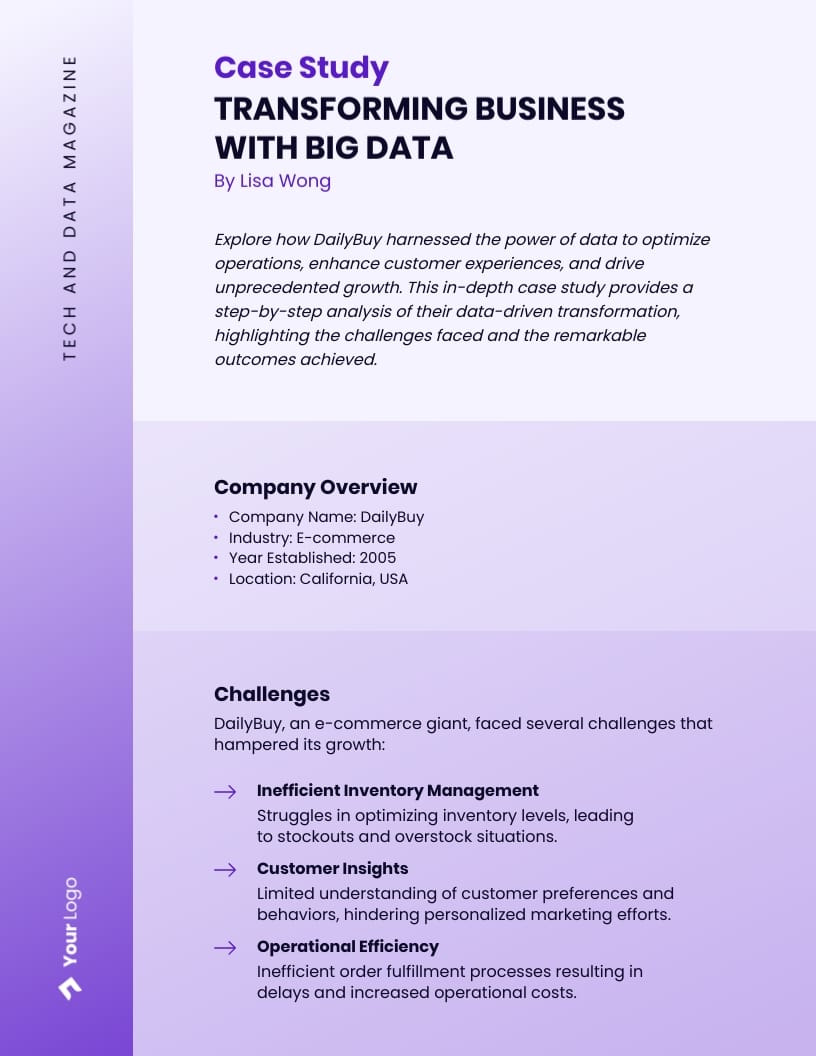 Tech and Data Magazine Template - Slide 5 Tech and Data Magazine Template - Slide 5
