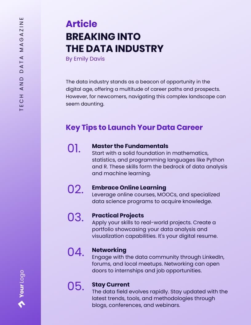 Tech and Data Magazine Template - Slide 9 Tech and Data Magazine Template - Slide 9