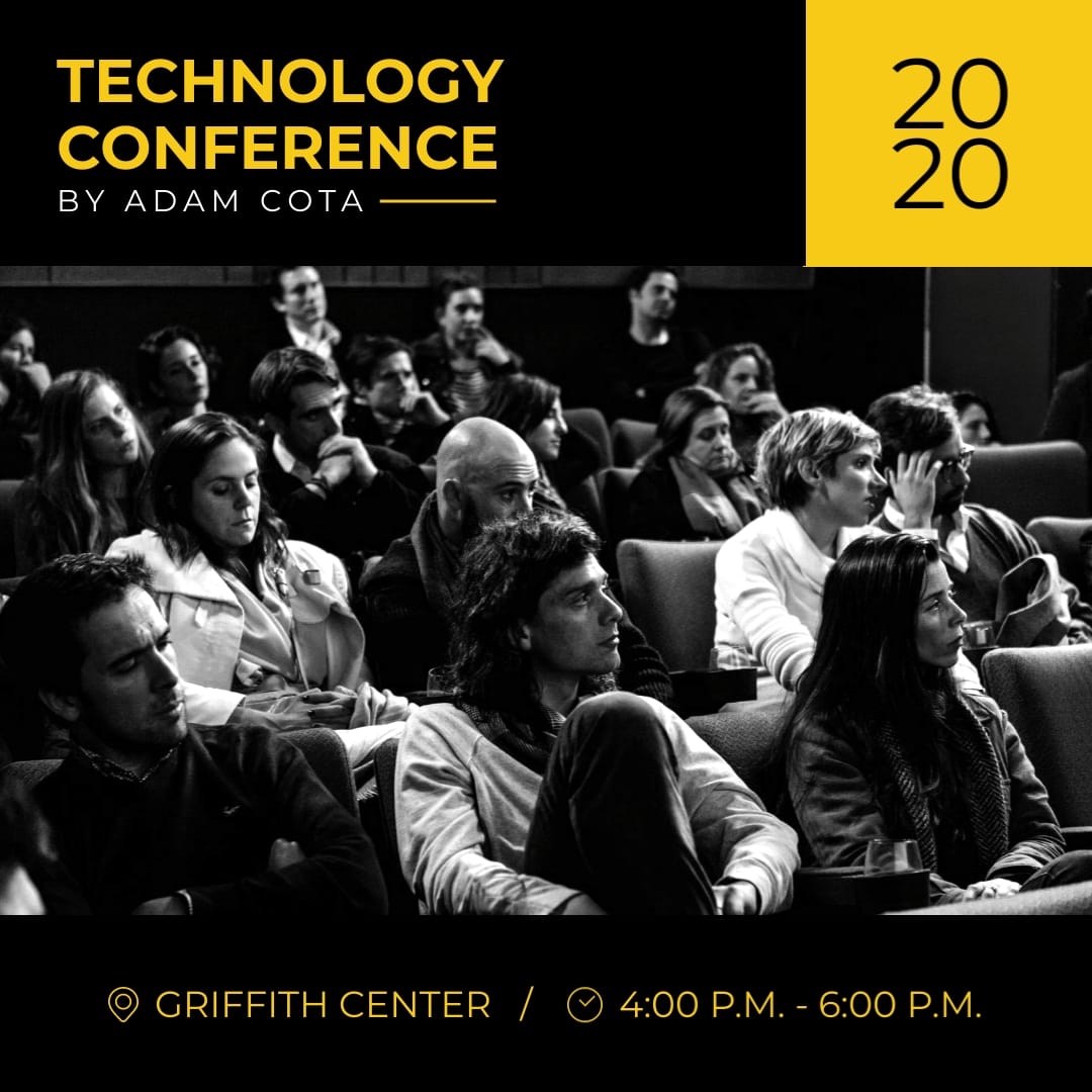 Technology Conference Animated Square Template