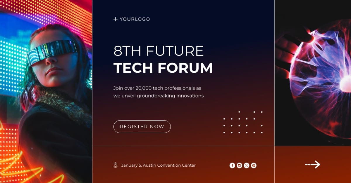 Technology LinkedIn Sponsored Ad Template