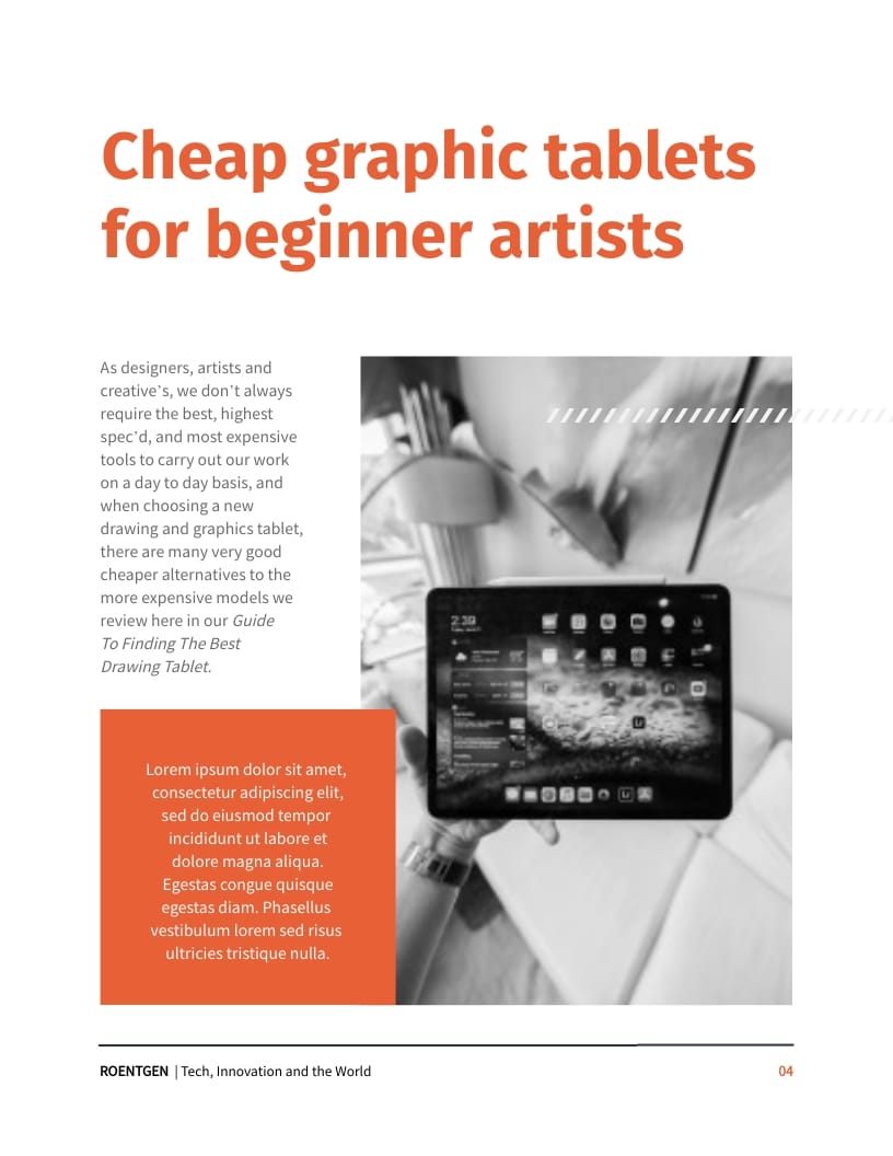 Technology Magazine Template - Slide 4 Technology Magazine Template - Slide 4