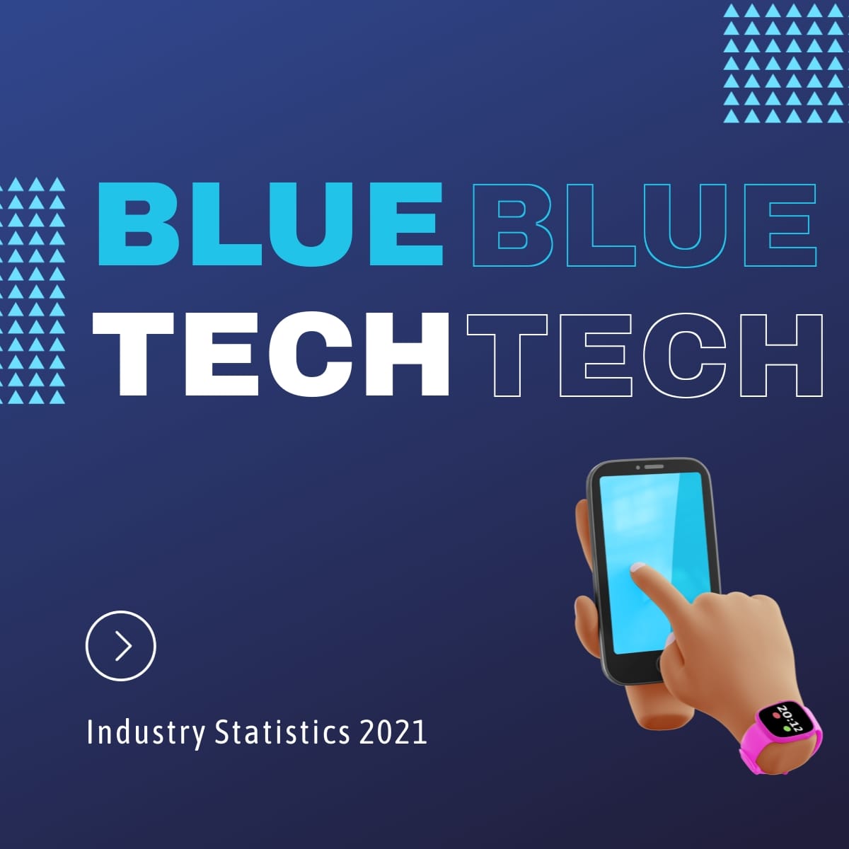 Technology Statistics Instagram Carousel Post Template