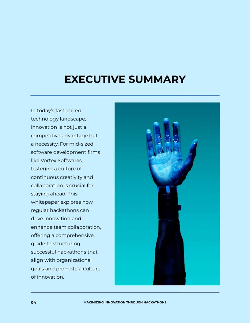 Technology White Paper Template - Slide 4 Technology White Paper Template - Slide 4