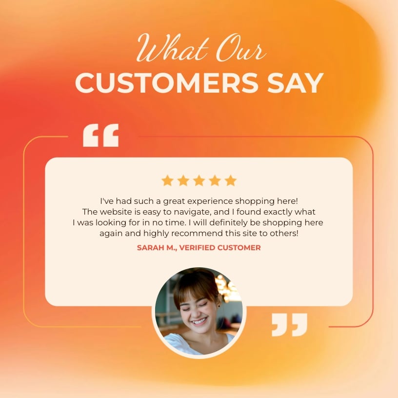 Testimonial Website Review Template