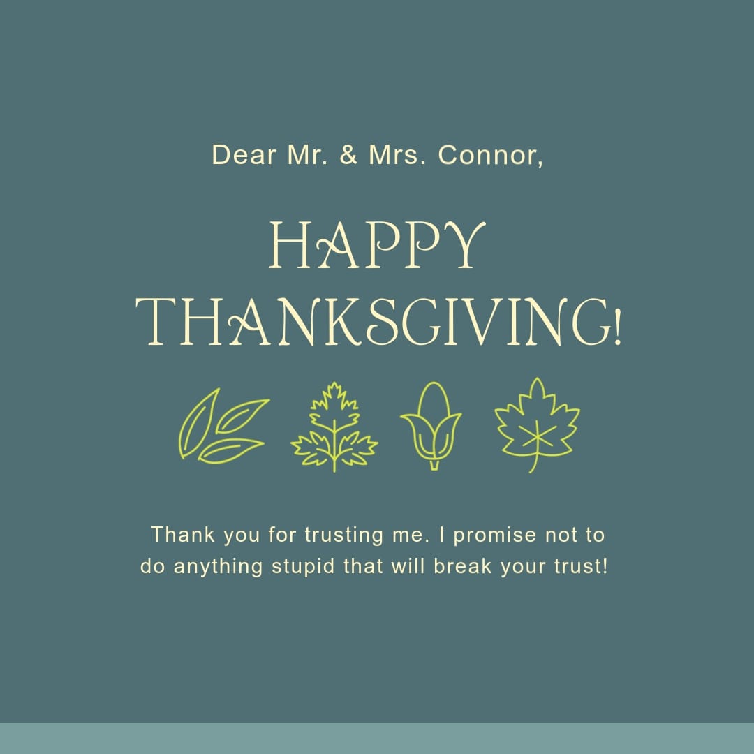 Thanksgiving Blue Theme Blog Graphic Medium Template