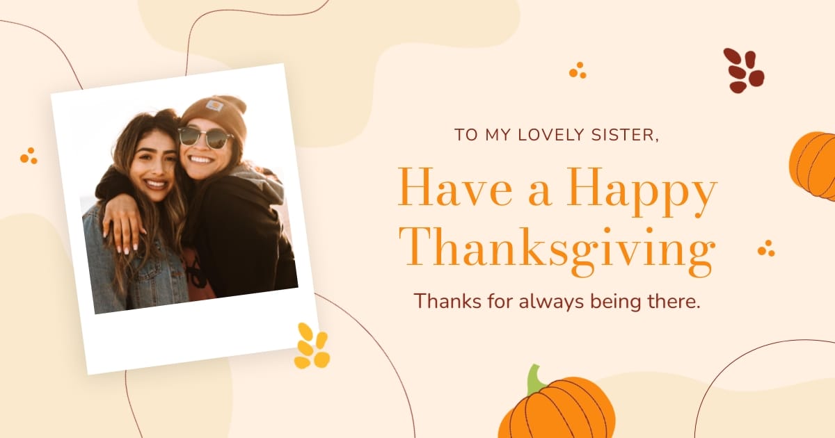 Thanksgiving Day Holiday Facebook Post Template