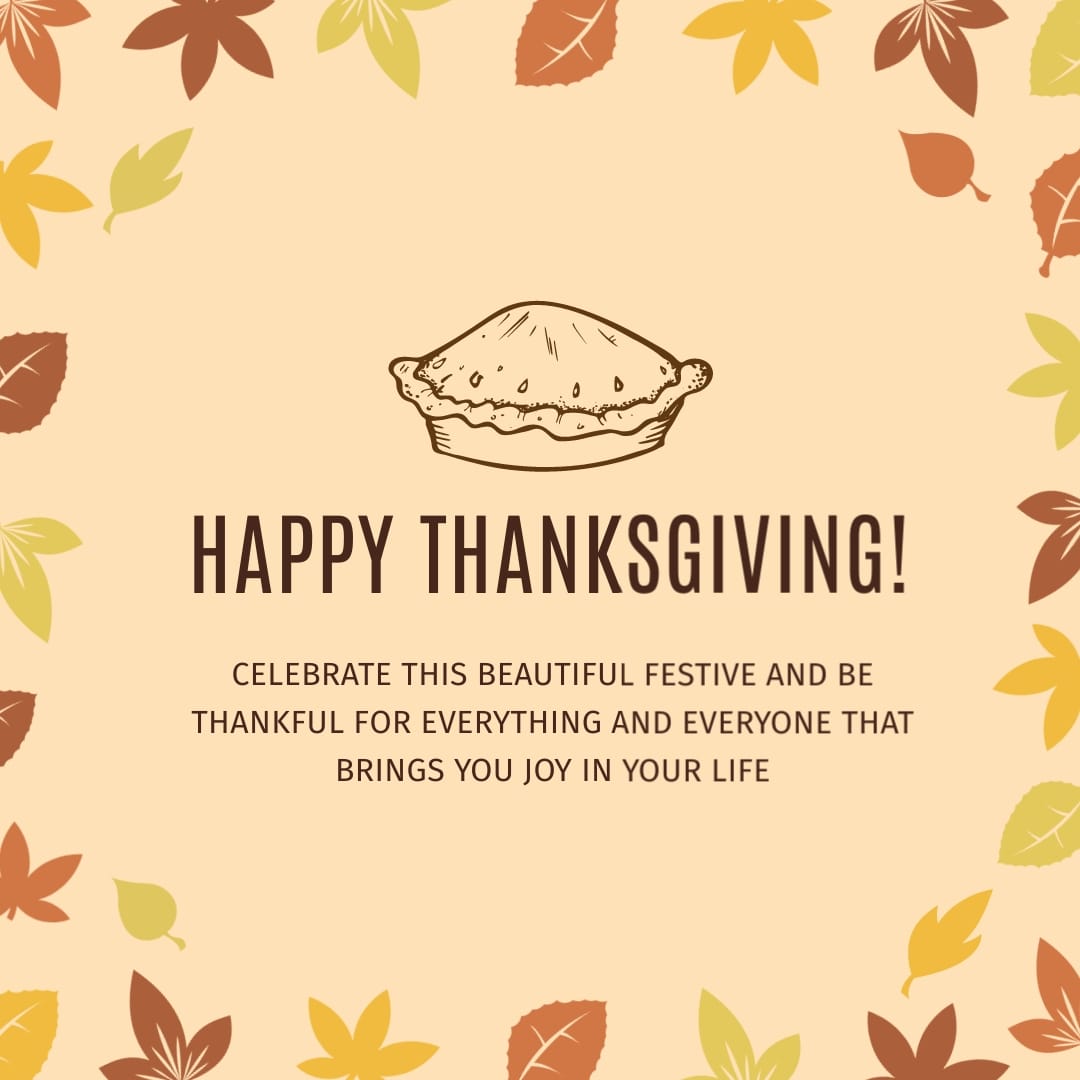 Thanksgiving Festive Blog Graphic Medium Template