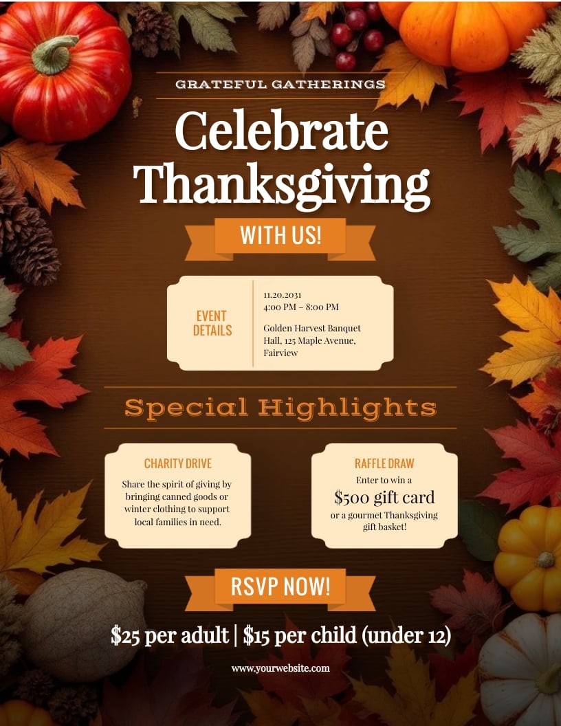 Thanksgiving Flyer Template