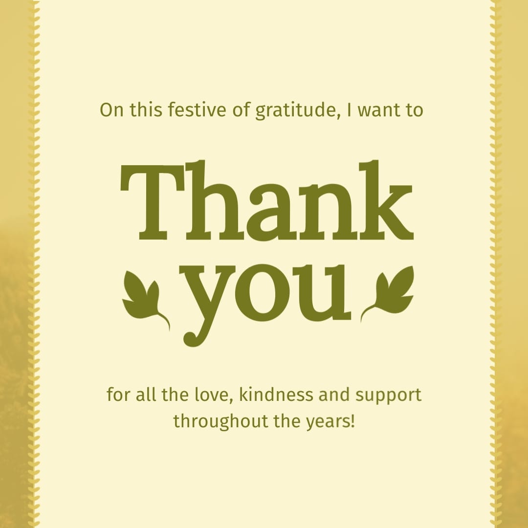 Thanksgiving Thank You Blog Graphic Medium Template