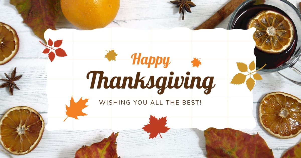 Thanksgiving Wishes Facebook Post Template
