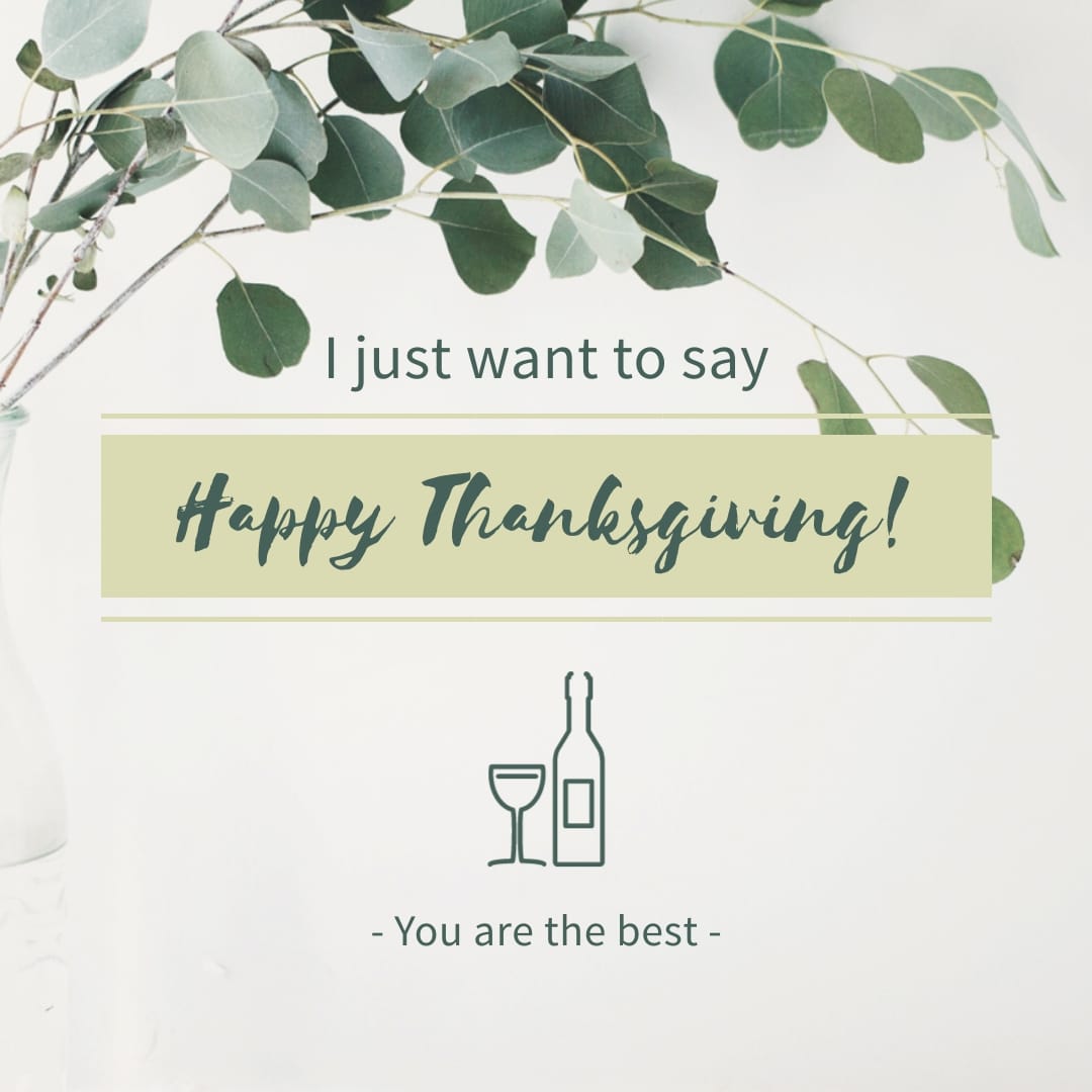 Thanksgiving You are the Best Blog Graphic Medium Template